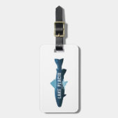 レイクプラシドニューヨークフィッシュ ラゲッジタグ (正面縦)