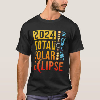 レイクプラシドニューヨーク太陽のトータルEclipse 2024 Tシャツ