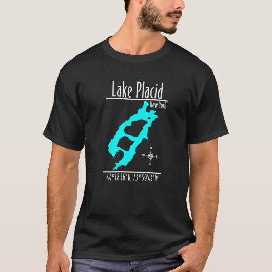 レイクプラシドニューヨーク1 Tシャツ (正面)