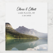 レイクプラシドニューヨー結婚クのワインラベル ワインラベル (シングルラベル)