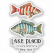 レイクプラシドニューヨー航海のクフィッシュ魚釣り シール (正面)