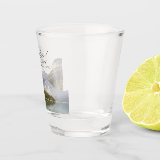 レイクプラシドフォト結婚式の引き出物応援ショットグラス ショットグラス (右)