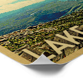 レイクプラシドポスターヴィンテージ旅行アート ポスター (角)