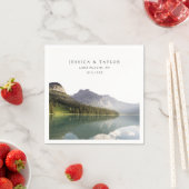 レイクプラシ結婚ッドカスタムフォトカクテルナプキンス スタンダードカクテルナプキン (インサイチュ)