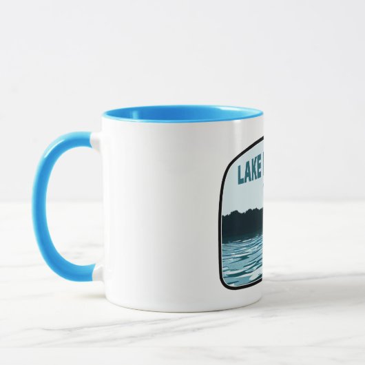 レイクプレザントアリゾナ魚釣りロッド マグカップ (左)