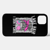 レイクヘアイドント気にレイクおもしろいライフ Case-Mate iPhoneケース (裏面 (横))