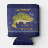 レイクベース魚釣りフィッシュキング |アングラーカスタムズ名 缶クーラー (裏面)