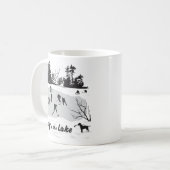 レイクホッケー池ホッケーの日 コーヒーマグカップ (正面左)