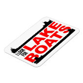 レイクボート磁石 – -クラシック マグネット (左側)