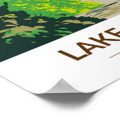 レイクポインセット州パークアーカンソーヴィンテージ ポスター (角)