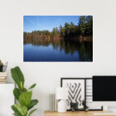 レイクポスターの反射 ポスター (ホームオフィス)