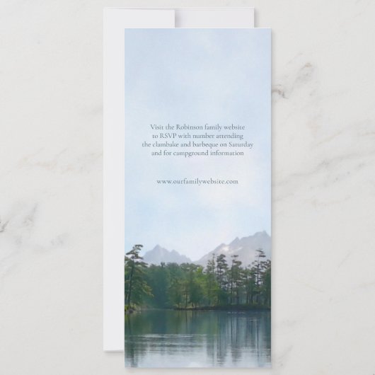 レイクマウンテンズファミリー懇親会キャンピングジャンボリー 招待状 (裏面)