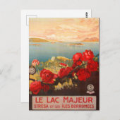 レイクマギオーレ,イタリアヴィンテージトラベルポストカード ポストカード (正面/裏面)