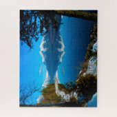 レイクマクドナルド山ヴォライトモンタナ。 ジグソーパズル (縦)