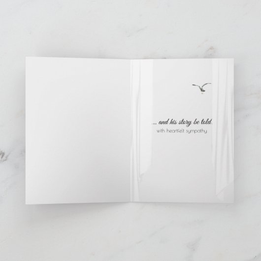 レイクミストインウィンドウ悔やみや弔慰 カード (内部)