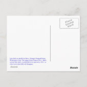 レイクミルズとGlinesキャニオンダムポストカード ポストカード (裏面)