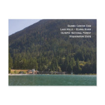 レイクミルズとGlinesキャニオンダムポストカード