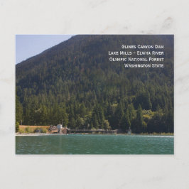レイクミルズとGlinesキャニオンダムポストカード ポストカード
