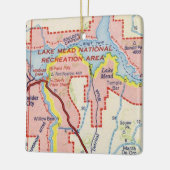 レイクミードヴィンテージマップ セラミックオーナメント (左)