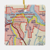 レイクミードヴィンテージマップ セラミックオーナメント (正面)