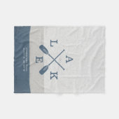 レイクモダンハウスカスタム座標 フリースブランケット (正面(横))