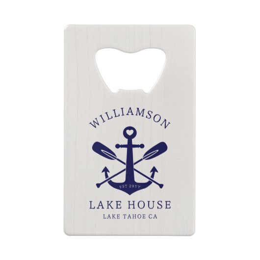 レイクモダンハウスファミリー名航海の |ネイビーブルー クレジットカード栓抜き (裏面)