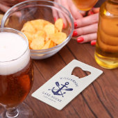 レイクモダンハウスファミリー名航海の |ネイビーブルー クレジットカード栓抜き