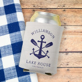 レイクモダンハウスファミリー名航海の |ネイビーブルー 缶クーラー