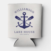 レイクモダンハウスファミリー名航海の |ネイビーブルー 缶クーラー (正面)