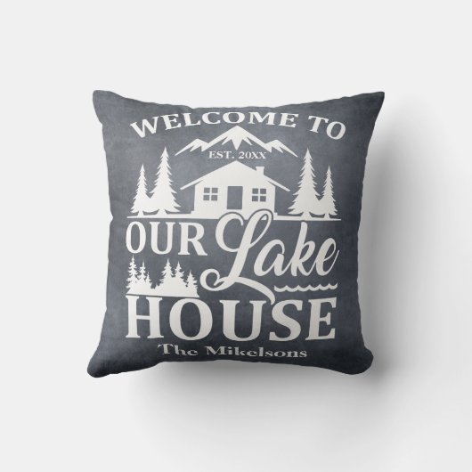 レイクモダンハウスファミリー名 クッション (裏面)