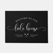 レイクモダンハウスブラシスクリプトへようこそ ドアマット (正面)