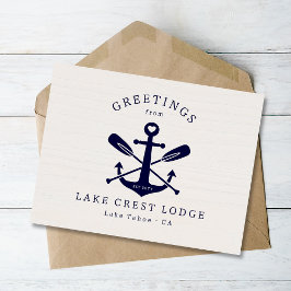 レイクモダン素朴ハウスバケーションレンタルAirbnb ポストカード