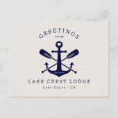 レイクモダン素朴ハウスバケーションレンタルAirbnb ポストカード (正面)