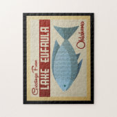 レイクユーフラジグソーレパズルオクラホマフィッシュヴィンテージ ジグソーパズル (縦)