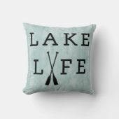 レイクライフおもしろいブルーウォーターサマーハウス クッション (正面)