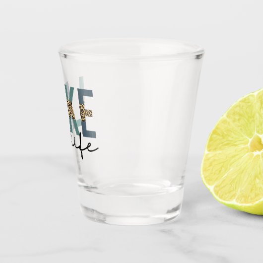 レイクライフチエタプリントタイポグラフィ ショットグラス (右)