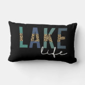レイクライフチエタプリントタイポグラフィ ランバークッション (裏面)