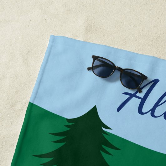 レイクライフパーソナライズされた ビーチタオル (インサイチュ)