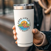 レイクライフビーチおもしろいキャンプ |ダイカットのシール シール