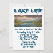 レイクライフ懇親会 招待状 (正面)