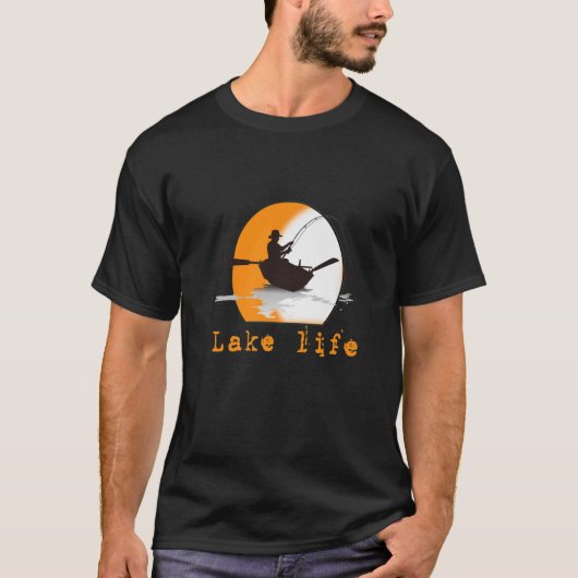 レイクライフ魚釣り Tシャツ (正面)