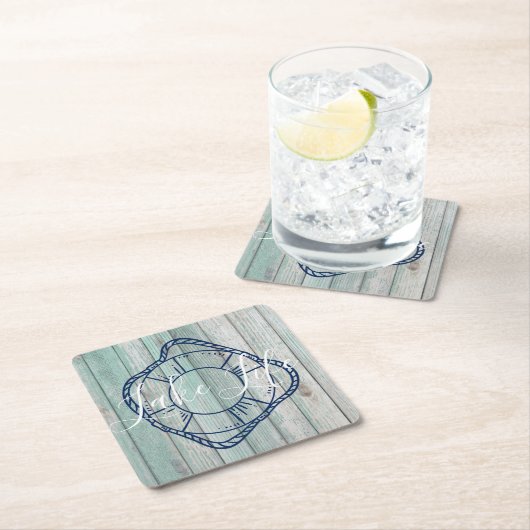 レイクライフ&プレサーバブルーウッド スクエアペーパーコースター (インサイチュ)