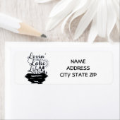 **レイクライフ**漁師差出人住所ラベル ラベル (インサイチュ)