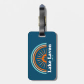 レイクラフォンテキサス州レインボー ラゲッジタグ (裏面縦)