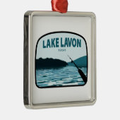 レイクラフォンテキサス州魚釣りロッド メタルオーナメント (右)