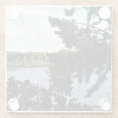 レイクランドのレイク鏡越しに見る ガラスコースター (裏面)