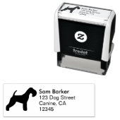 レイクランドテリアシルエット差出人住所 セルフインキングスタンプ (インサイチュ)