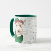 レイクランドテリアードッフオーバークリスマスホリデー マグカップ (正面左)