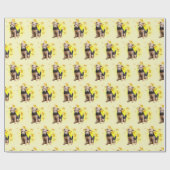 レイクランドテリア狩りドッグはスター ラッピングペーパー (フラット)