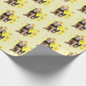 レイクランドテリア狩りドッグはスター ラッピングペーパー (角)